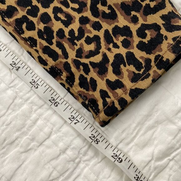 J.Crew 9" High Rise Skinny Leopard Print Jeans size 26 - Picture 10 of 10